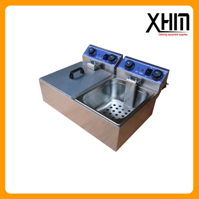 7.6L electric fryer with tim...