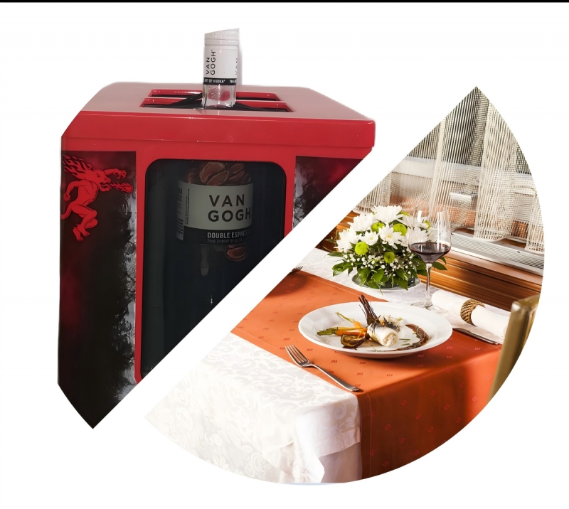 Small  refrigeration cabinet  is necessary  for spirits